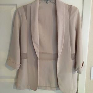 Beige/Cream Paneled Blazer